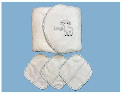 Shop Luxury Blue Hooded Baby Towel for Newborn Comfort by EleryB