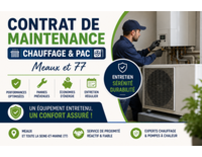 Contrat de maintenance chauffage & PAC — Meaux et 77