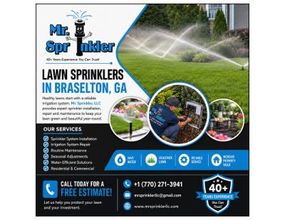 Lawn Sprinklers in Braselton, GA