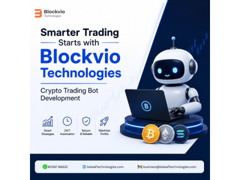 Smarter Trading Starts with Blockvio Technologies Crypto Trading Bot Development