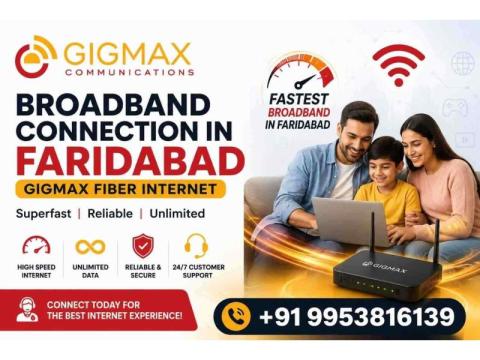 GIGMAX Internet Connection in Sector 16A Faridabad for Home & Office