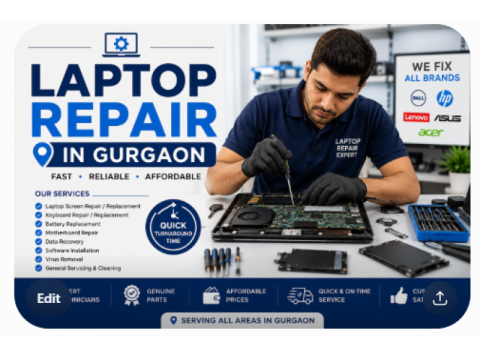Laptop Repair in Gurgaon – Fast, Affordable & Trusted Service