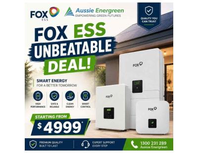FOX ESS Home Battery Systems – Smart Energy Storage from $4,999