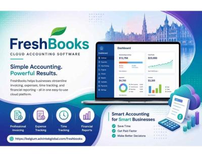 What is FreshBooks Accounting Software Belgium and how can it help my business?