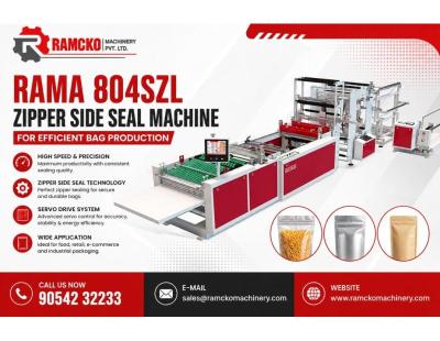 RAMA 804SZL Zipper Side Seal Machine for Efficient Bag Production | Ramcko Machinery