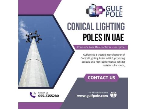 Conical Lighting Poles in UAE | Premium Pole Manufacturer – Gulfpole