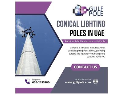 Conical Lighting Poles in UAE | Premium Pole Manufacturer – Gulfpole
