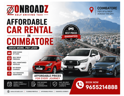 Onroadz Rental Cars in Coimbatore | Drive Your Way