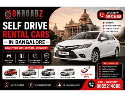 Book Self Drive Rental Cars in Bangalore | Onroadz