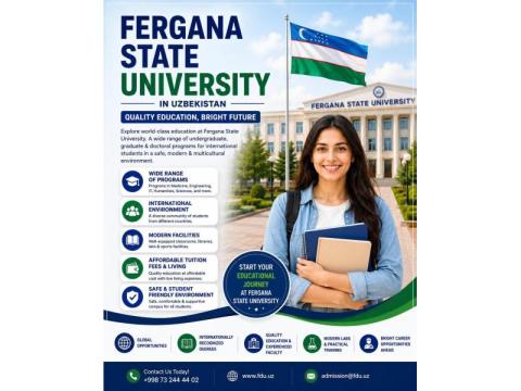 Fergana State University for Indian Students | Courses, Admission & Study Opportunities