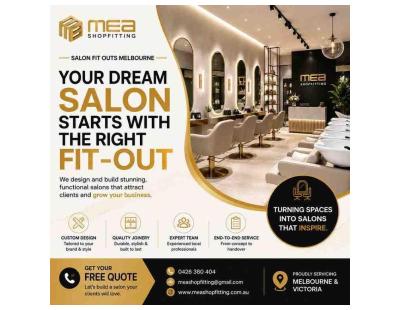 Salon Fit Out Melbourne | Hair & Beauty Salon Shopfitting