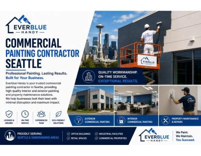 Commercial Painting Contractor Seattle | Expert Painting Solutions by Everblue Handy