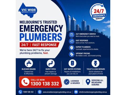 Emergency Plumbers Melbourne | 24/7 Fast Response Plumbing Service