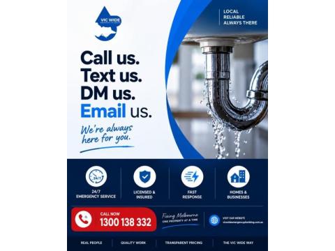 24/7 Emergency Plumber in Melbourne – Fast & Reliable Plumbing Services