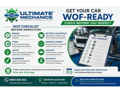 Choose a Trusted North Shore Auto Clinic for Your WOF Preparation