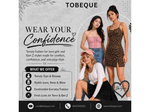 Refresh Your Style with High Waist Pants & Cotton Vests for Girls | Tobeque