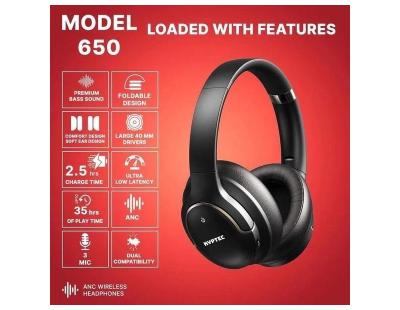 Kyptec LifeStyle® 650 ANC Bluetooth Headphones with Triple Mic and 35H Playtime