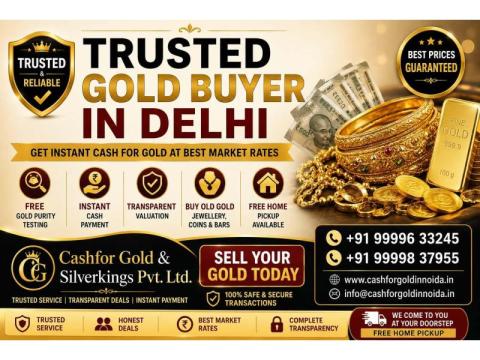 Trusted Gold Buyer in Delhi with Free Home Visit