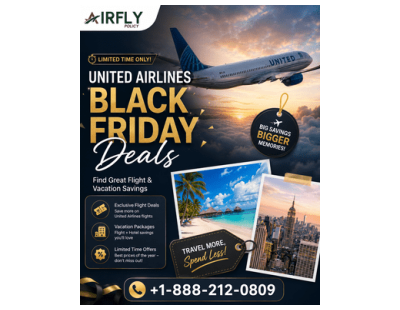 United Airlines Black Friday Deals – Find Great Flight & Vacation Savings