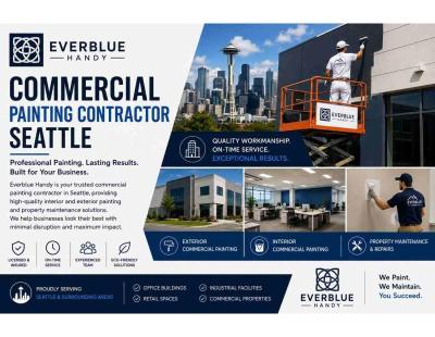 Commercial Painting Contractor Seattle | Expert Painting Solutions by Everblue Handy