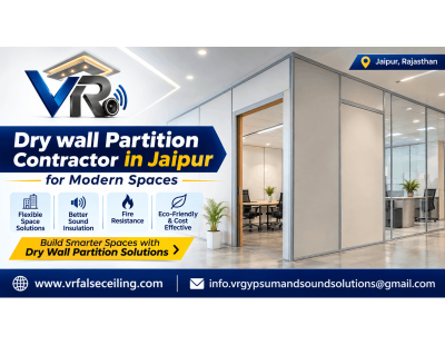 Drywall Partition Contractor in Jaipur for Modern Spaces