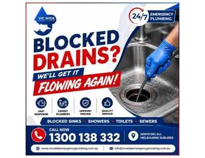 Blocked Drain Plumber Melbourne – Fast & Reliable Service