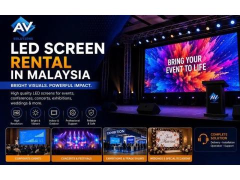 Premium LED Screen Rental in Malaysia for Events & Concerts