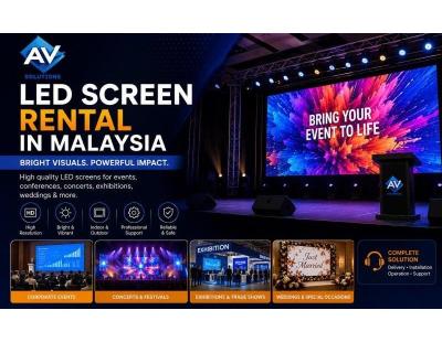Premium LED Screen Rental in Malaysia for Events & Concerts