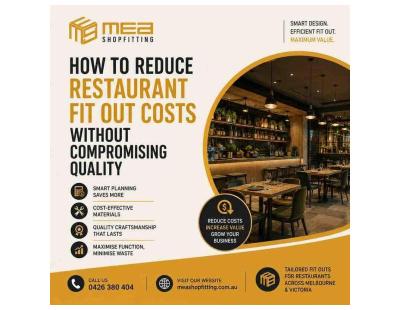 Restaurant Fit Out Melbourne | Affordable & Quality Shopfitting
