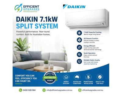 Daikin 7.1kW Split System – Powerful Year-Round Comfort