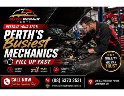 Reserve Your Spot: Perth's Busiest Mechanics Fill Up Fast