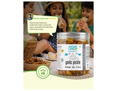 Buy Organic Garlic Pickle Online – Homemade Taste