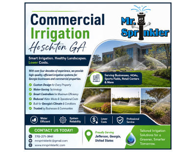 Commercial Irrigation Hoschton GA
