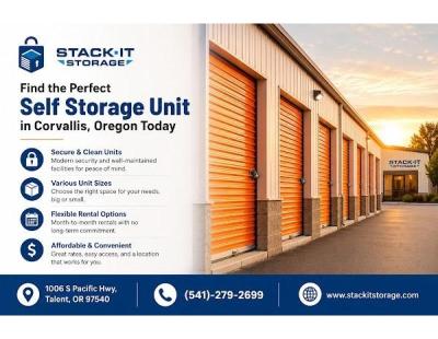 Find the Right Storage Unit in Corvallis with Stack It Storage