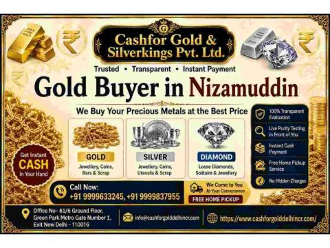 Gold Buyer in Nizamuddin With Quick Cash Payment