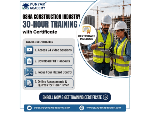 Online OSHA Construction 30-Hour Safety Training Certification