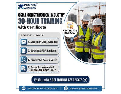 Online OSHA Construction 30-Hour Safety Training Certification