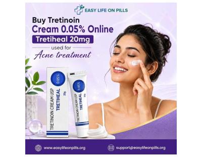 Buy Tretinoin Cream 0.05% Online - Tretiheal 20mg used for Acne treatment
