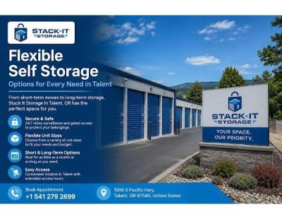 Self storage unit in Talent, Oregon for Flexible Storage Needs