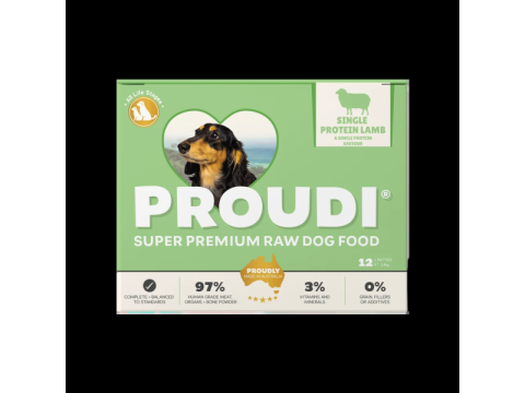 Single Protein Lamb Raw Patties for Dogs