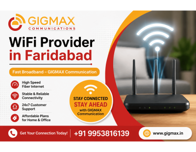WiFi Provider in Faridabad | Fast Broadband – GIGMAX Communication
