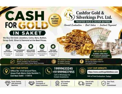 Sell Old Gold for Instant Cash in Saket Today