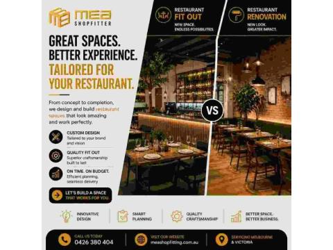 Restaurant Fit Out & Renovation Melbourne | MEA Shopfitting
