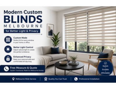 Modern Custom Blinds Melbourne for Better Light & Privacy