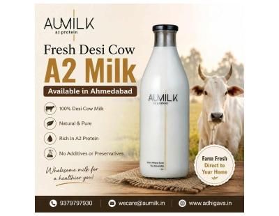 Fresh Desi Cow A2 Milk Available in Ahmedabad