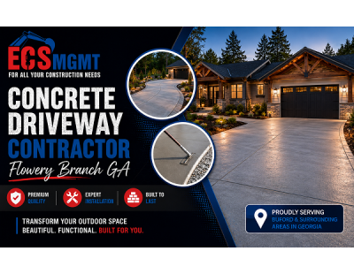 Concrete Driveway Contractor Flowery Branch GA