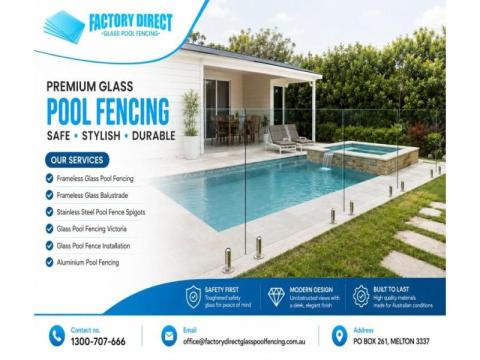 Upgrade Your Pool Area With Frameless Glass Pool Fencing Panels