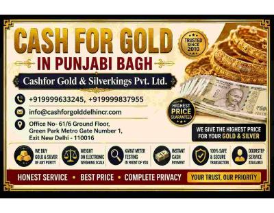 Cash for Gold in Punjabi Bagh | Same-Day Payment