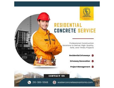 Residential Concrete Service San Antonio