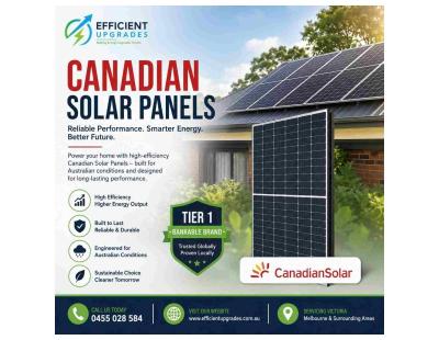 ☀️ Canadian Solar Panels – Efficient Solar Solutions in Melbourne